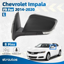 Left Side Door Mirror For 2014-2020 Chevrolet Impala W Signal W Puddle 8 Pins