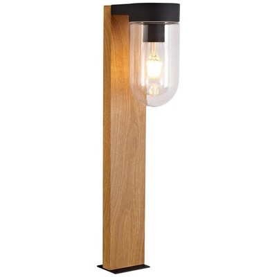 Brilliant Cabar Außen Wege Garten Sockel Leuchte Lampe 55cm schwarz IP44 E27