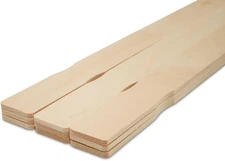 Wood Paint Sticks 16 Inch, Pack of 50 Paint Stir Sticks, Jumbo Craft Sticks, Unf