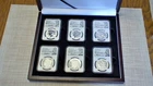 2023 MS70 PF70 6-Coin Set  Morgan & Peace Silver Dollar (2)REVERSE PF -NGC Grade