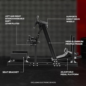 Zootopo 4080Aluminum Alloy Racing Simulator Cockpit Fit For Logitech G920 G923