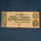 1864 Confederate States of America $5 Note Richmond #7610- Free Shipping USA