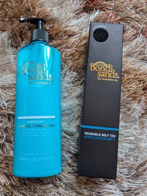   Bondi Sands Selbstbräuner Milch, 375 ml Tanning Milk + Applikations-Handschuh
