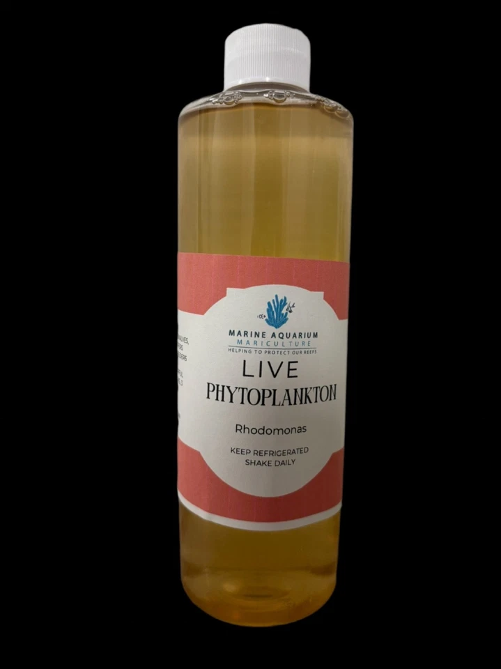 MARINE AQUARIUM MARICULTURE LIVE Phytoplankton Rhodomonas - 16oz Bottle FAST SHIPPING