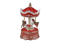 Formano Spieluhr 719683 Weihnachtsdeko Rot Gold Jingle Bells 23 Cm