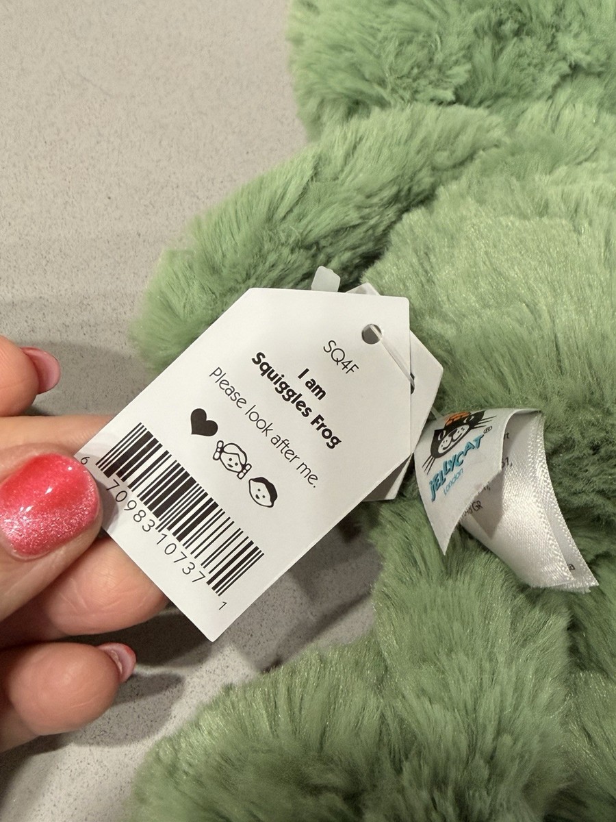 Jellycat Squiggles Frog Soft Plush Toy NWT Retired | eBay
