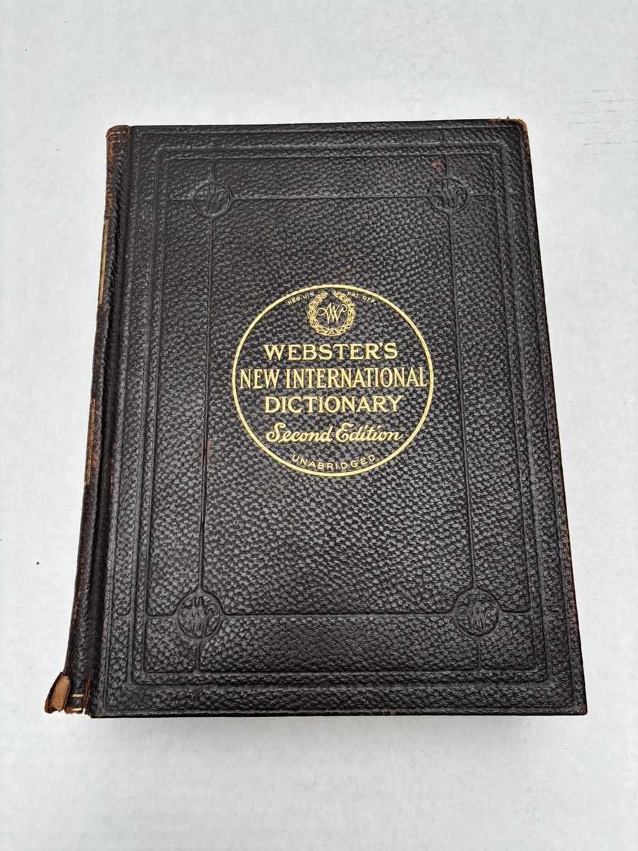 Webster Dictionary In Antiquarian & Collectible Books for sale | eBay