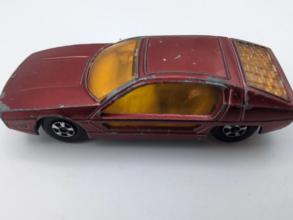 1969 Винтажный Lesney Matchbox No20 Lamborghini Marzal Playworn Сделано в Англии - Изображение 4 из 4