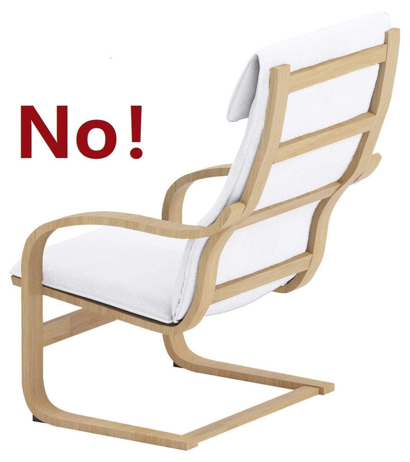 IKEA Pello Chair Cover Replacement - Custom Made Slipcover (Lighter Dense Cot...