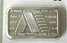 A-Mark Vintage 1981 One Ounce 1 oz .999 SILVER Bar Ingot Chunky - BINo