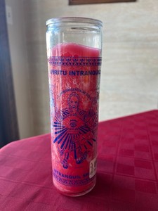 Espiritu intranquil / restless sprit candle pink