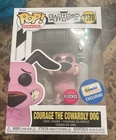Flocked COURAGE THE COWARDLY DOG Gemini Exclusive Cartoon Network Funko Pop 1070