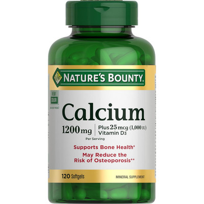 Nature'S Bounty Calcium 1200 Mg with Vitamin D3 - Bone Health Softgels, Calcium