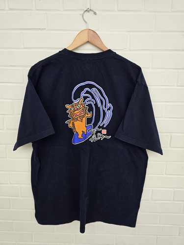 Printstar T-Shirt Japanese Surfing Character kanji Heavy Weight Men's Size XXXL