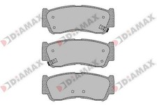 DIAMAX Bremsbeläge Satz Hinten Bremsklötze für HYUNDAI SANTA FÉ II (CM) N09247