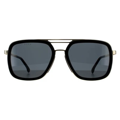 Hugo Boss Sonnenbrille Boss 1235/S 807 Ir Schwarz Gold Grau - Bild 1 von 4