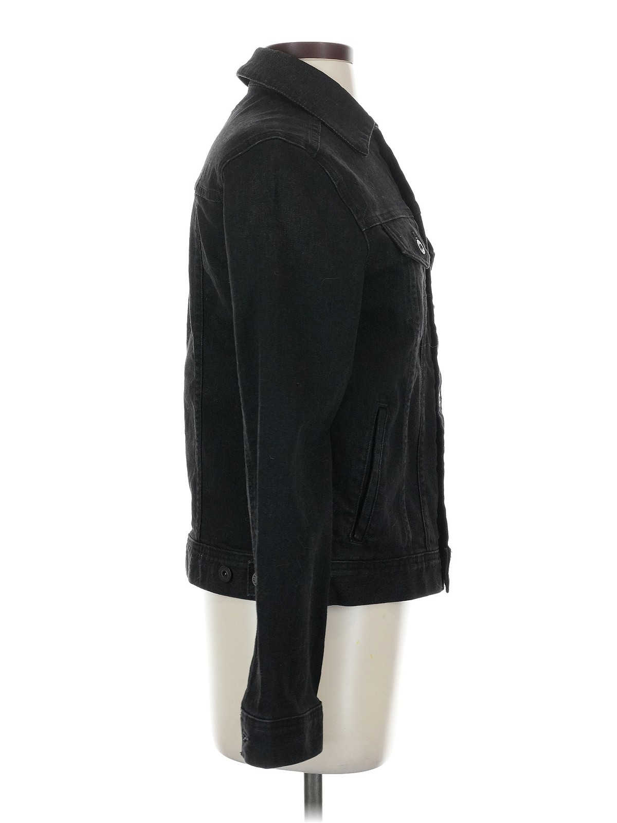 Adriano Goldschmied Women Black Denim Jacket S thumbnail 3