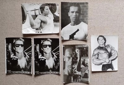 Vintage Arnold Schwarzenegger Konvolut 6 s/w Fotos 1990er Jahre