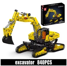 Mould King 17076 Technical Car Toys The RC Future Excavator Building Block