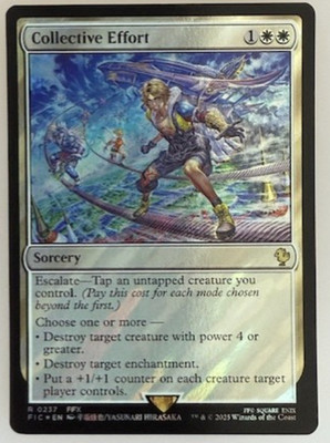 MTG: Collective Effort (Surge Foil) Commander: Final Fantasy Foil NM