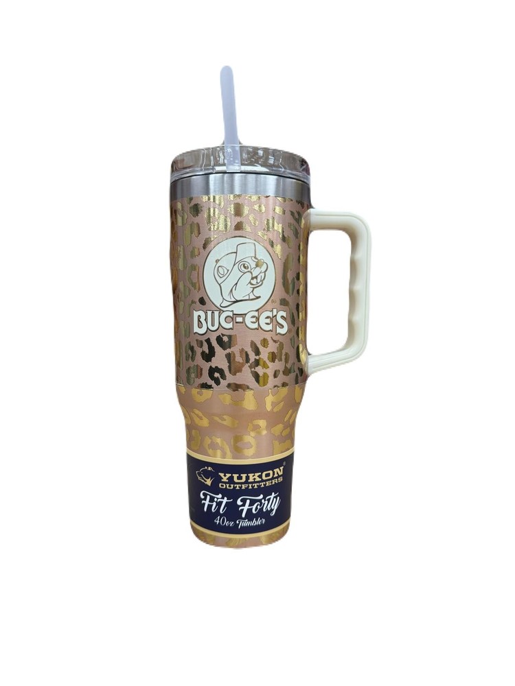 40oz Leopard Print Tumbler - Single Insulated Cup