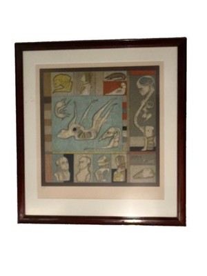 Russian/American Mihail Chemiakin Signed Lithograph FRAMED ARTIST PROOF