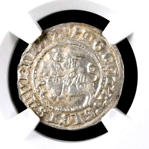 Poland Lithuania 1/2 Groshe 1512 NGC MS63 Silver King Sigismund August