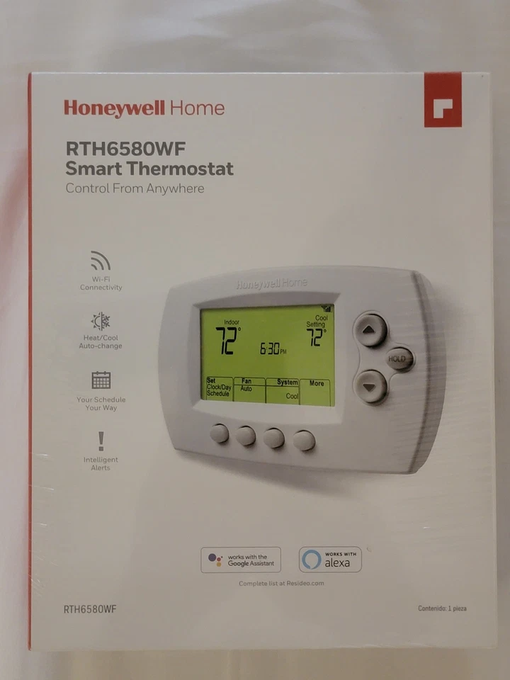 Smart Thermostat - Honeywell Wi-Fi 7-Day Programmable (RTH6580WF) - Image 2 of 3