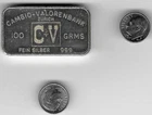 1 Johnson Matthey London Cambio 100 Gram 3+ Oz Ounce .999 Fine Silver Round Bar