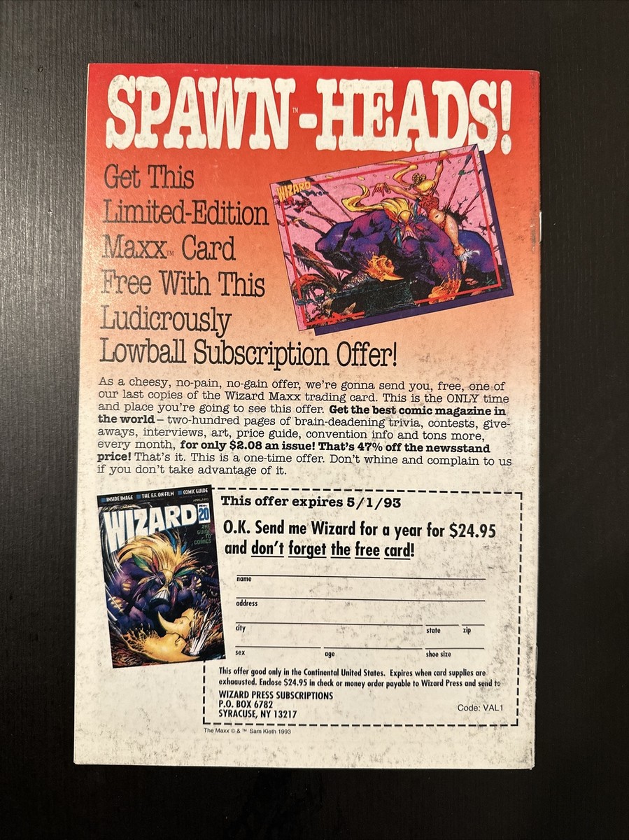 SPAWN #8 1993年 スポーン アメコミリーフ SPAWN #8 1993年 スポーン アメコミリーフ