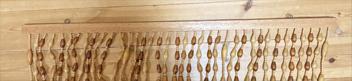 Wooden Bead Noren Mix Color Curtain Antique Interior Gift From Japan - Picture 8 of 9