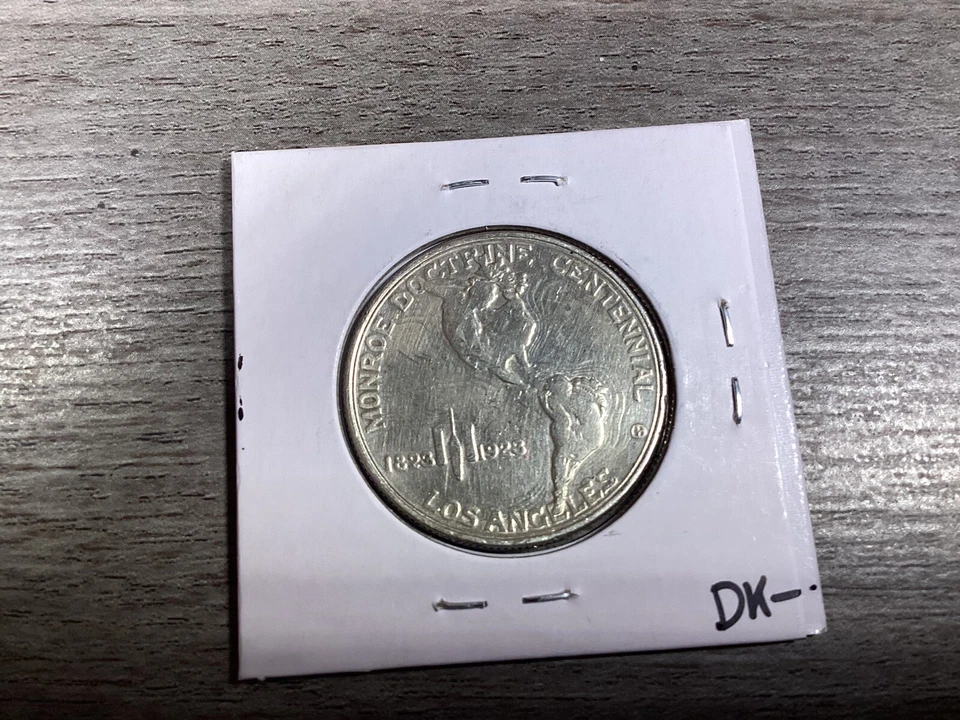 1923 S Monroe Doctrine Centennial Commemorative Silver Half Dollar 040424 05dk - Image 4 of 4