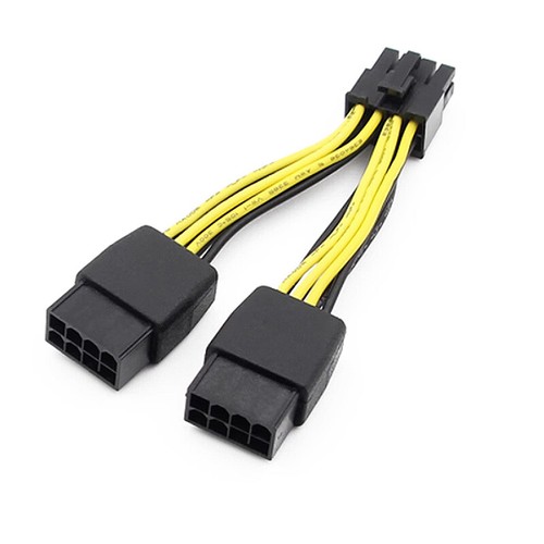 Adaptador divisor de cable de alimentación de tarjeta de visualización 8 pines para Tesla K80 M40 P40 P100 V100 - Imagen 9 de 10