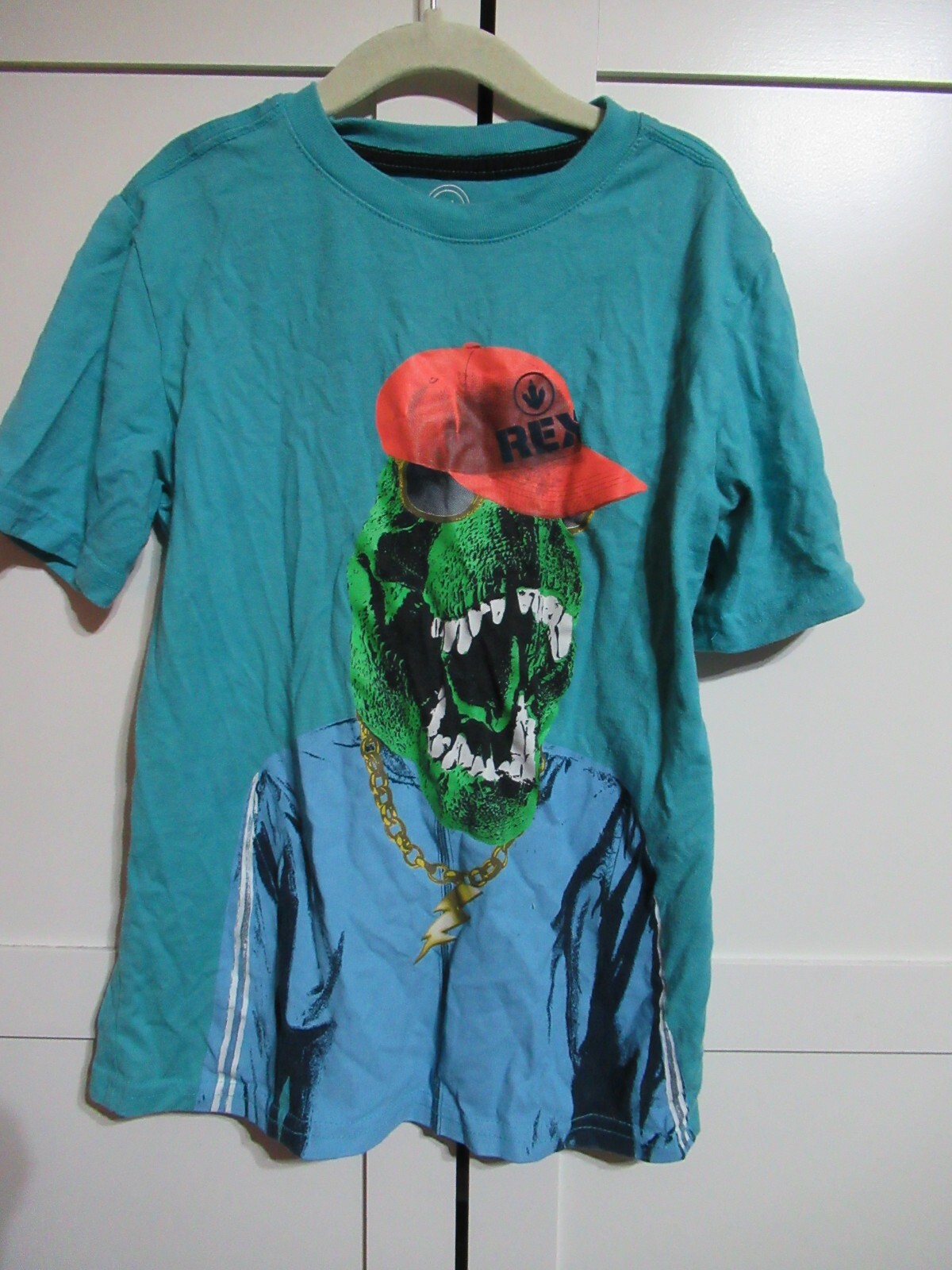 Wonder Nation: Boys Medium 8 , Blue Short Sleeve T-Shirt, T-REX image 2