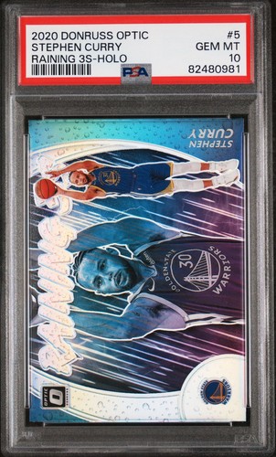 2020 Donruss Optic #5 Stephen Curry Raining 3s Holo PSA 10