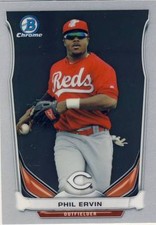 (58) 2014 Bowman Draft PHIL ERVIN Rookie LOT ALL CHROME Reds CTP24