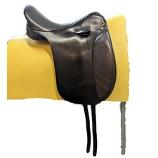 Frank Baines 18" Dressage Saddle - Medium Fit - Two Tone Black