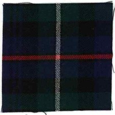 MacKENZIE 100% WOOL TARTAN HIGHLAND LIGHT INFANTRY / FUSILIERS CAP BADGE PATCH