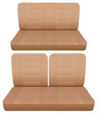 Fits 1941 Ford Deluxe two door sedan Front 50-50 top and solid Rear seat covers