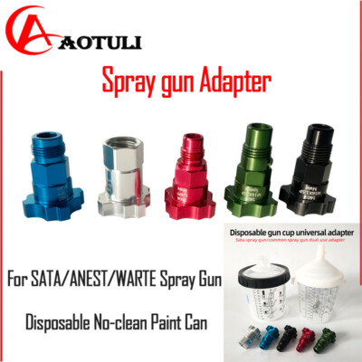#ad #ad Adapter for SATA Devilbiss Iwata Avalon Spray gun Connect No clean Paint Can $32.07