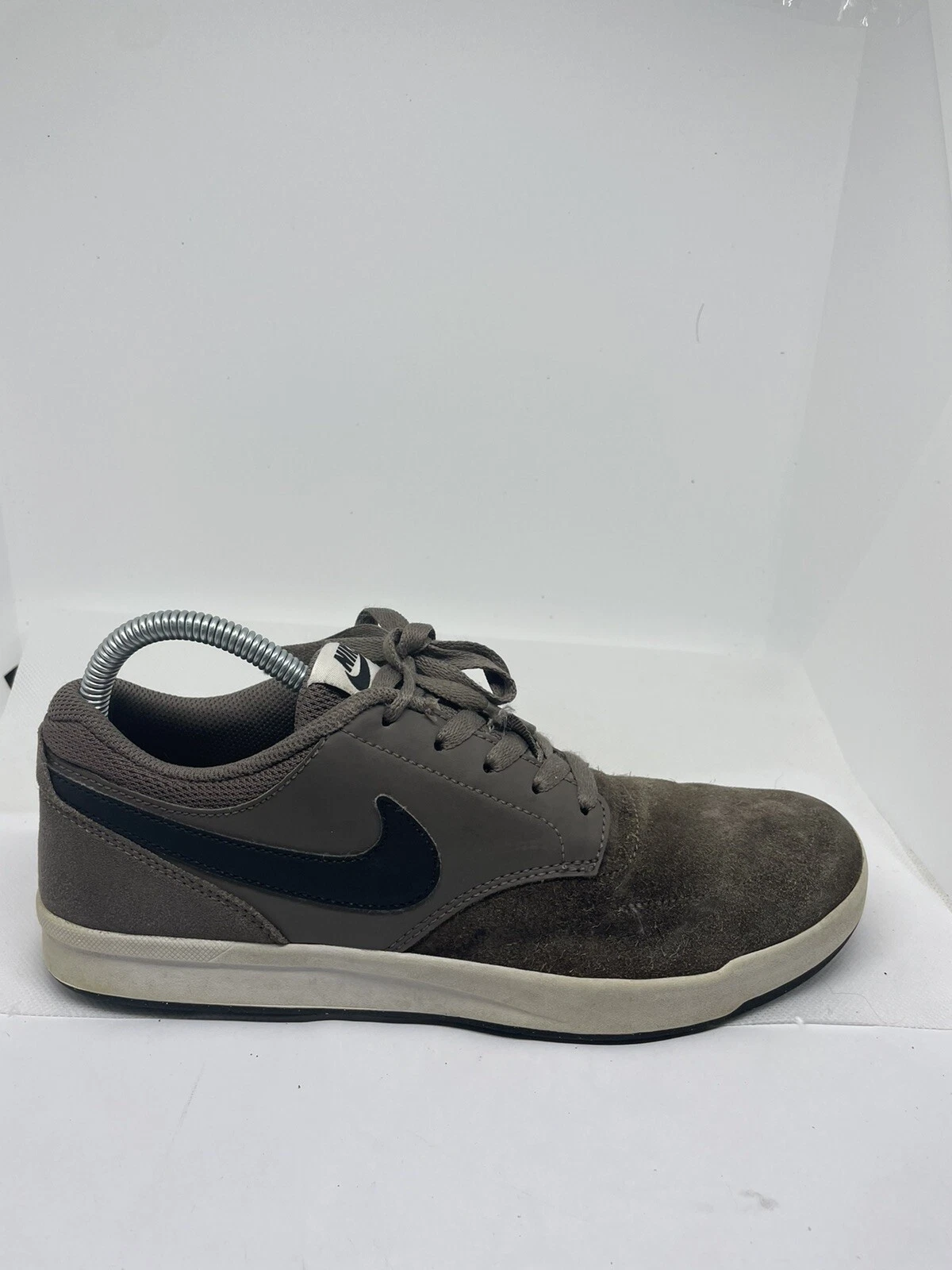Nike SB Scarpe da Ginnastica Uomo Donna Grigio Pelle Scamosciata Taglia 8 (Z08).