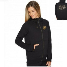 nike women's sportswear full zip metallic hoodie