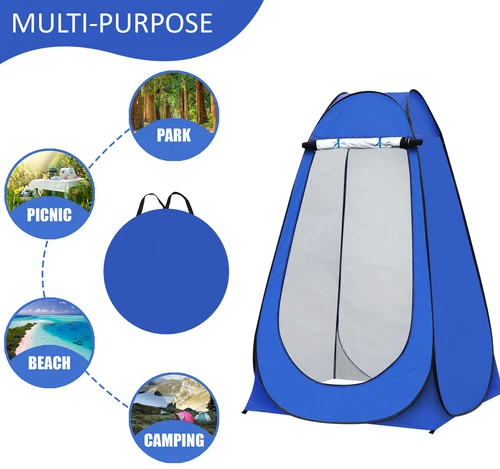 Pop-Up Privacy Tent Portable Outdoor Camping Shower Toilet Changing Room Hiking - Picture 8 of 12