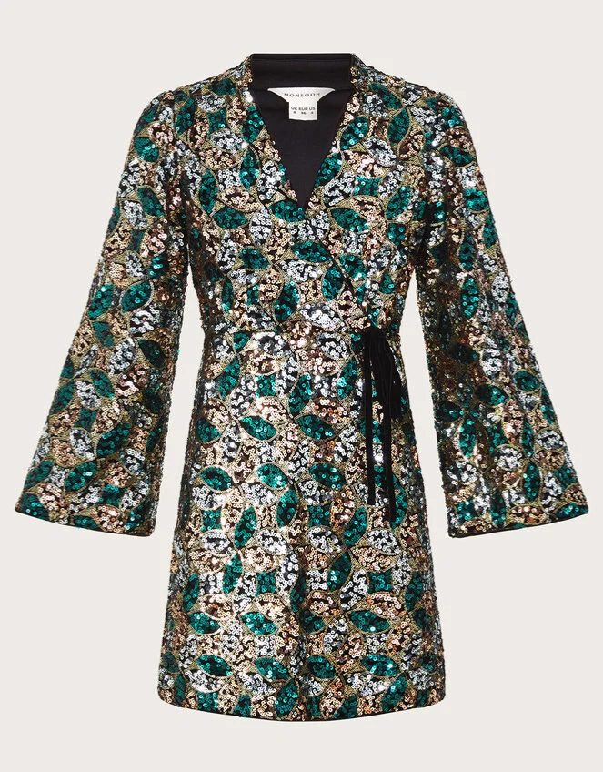 Wrap Dress Monsoon Saturn Sequin Dress Monsoon Sasha Gold