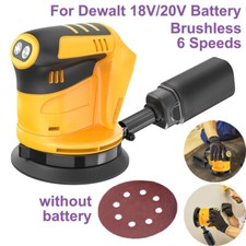 Brushless Orbital Sander Cordless Random Orbit Sander For Dewalt 18/20V Battery
