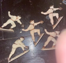 Vintage Ajax Plastic Corp Baseball Figures Lot of 5 great condition