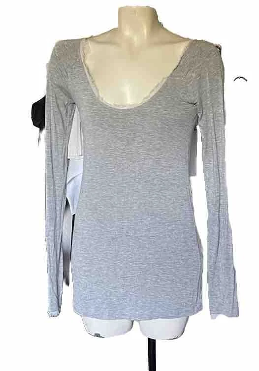 $695 M DONNA KARAN Deconstructed black label Viscose collection sweater M Top - Image 4 of 4