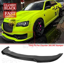 For Chrysler 300 C S SRT 2015-2023 Glossy Black V2 Front Bumper Lip Splitter Kit