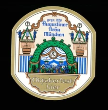 Beer label Augustiner Brau Munchen Oktoberfest bier BL67