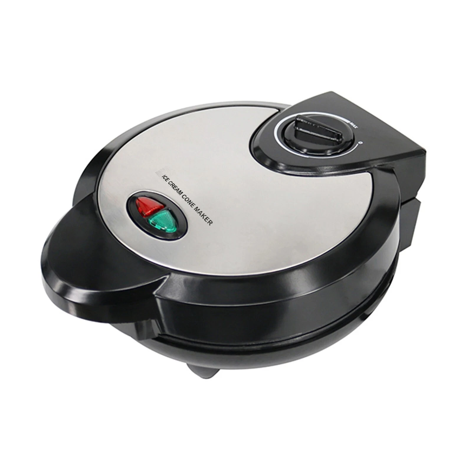 "1200W Electric Ice Cream Cone Maker, Nonstick Waffle Cone & Bowl, Stainless Ste